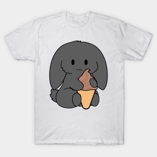 Black Bunny Chocolate Ice Cream T-Shirt